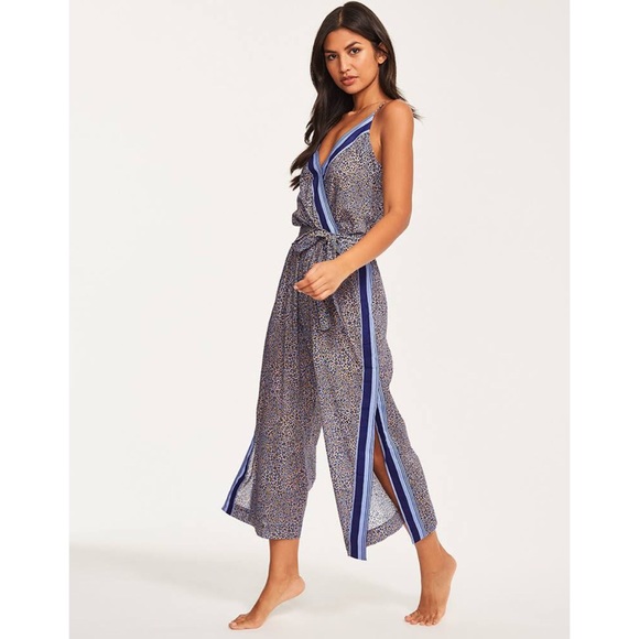 Seafolly Pants - Seafolly Spirit Animal Jumpsuit - Leopard Print